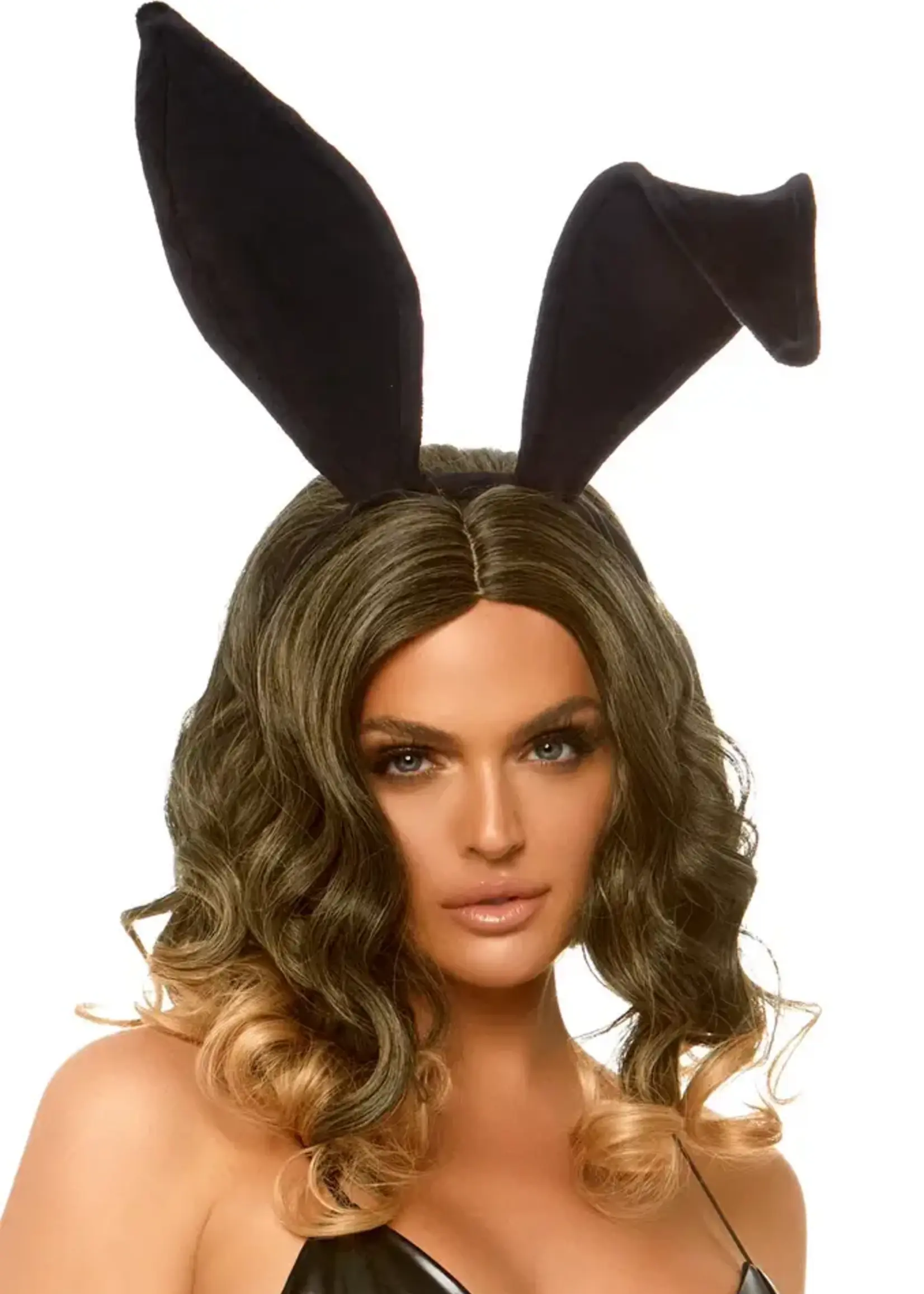 Leg Avenue Leg Avenue Bendable Velvet Bunny Ears - OS - Black