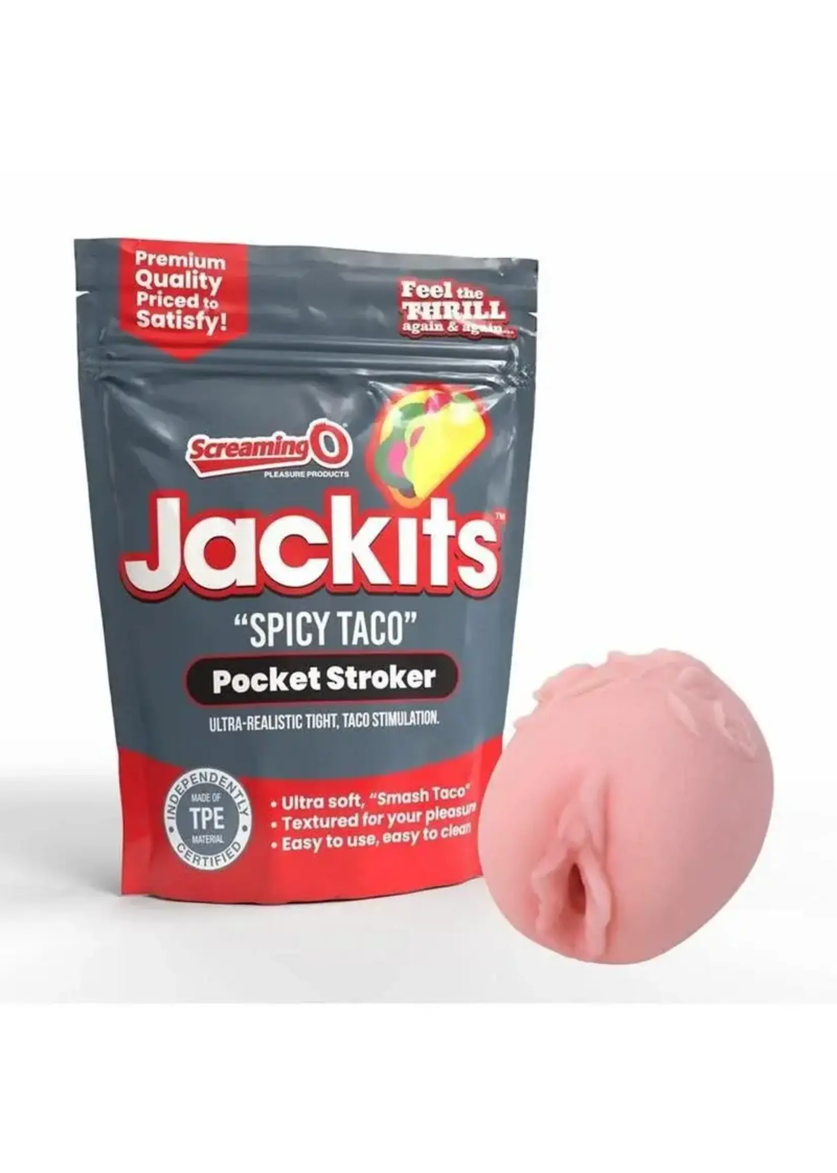 Screaming O Screaming O Jackits Spicy Taco Pocket Stroker - Pussy - Pink