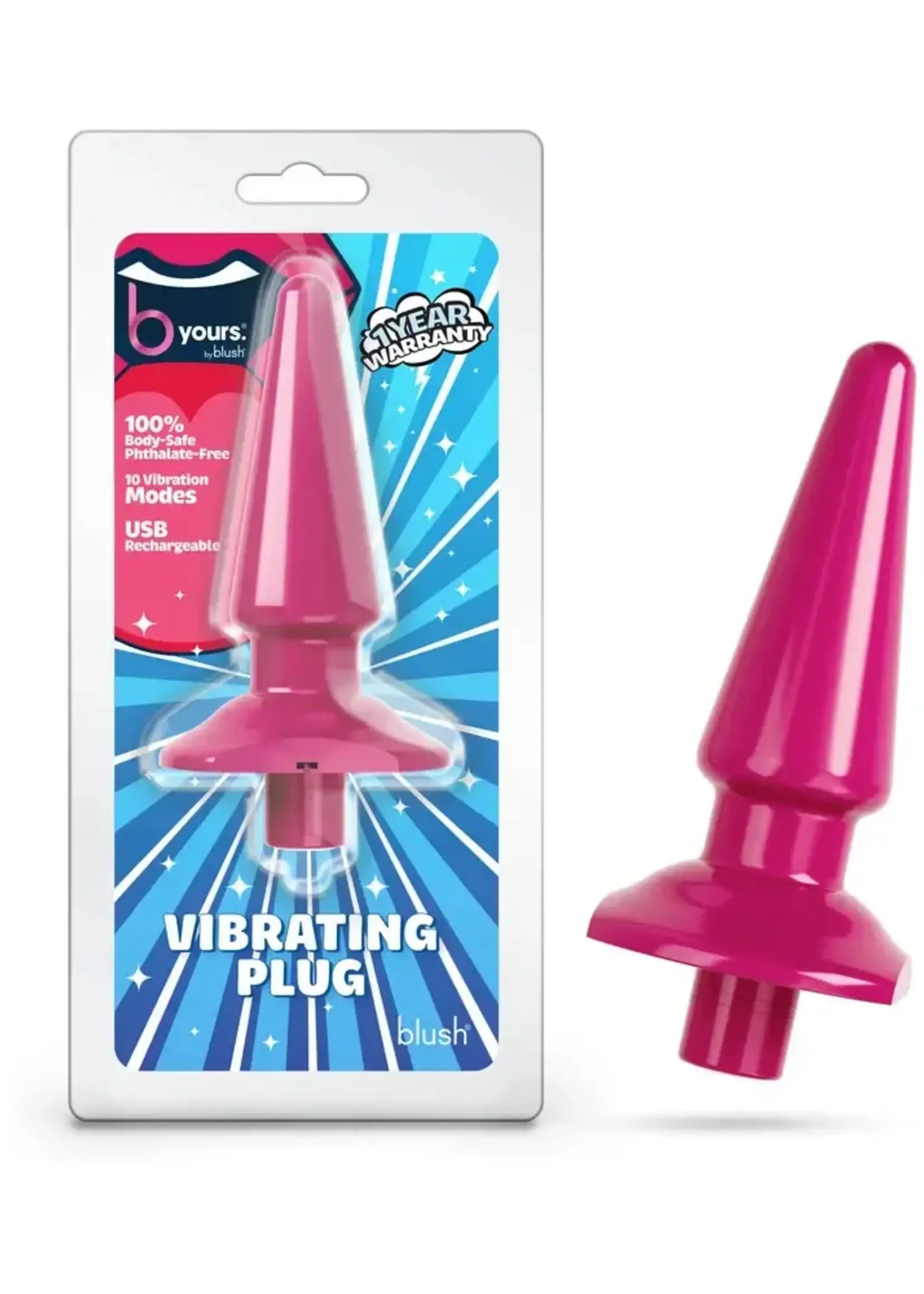 Blush B Yours Vibrating Anal Plug Berry