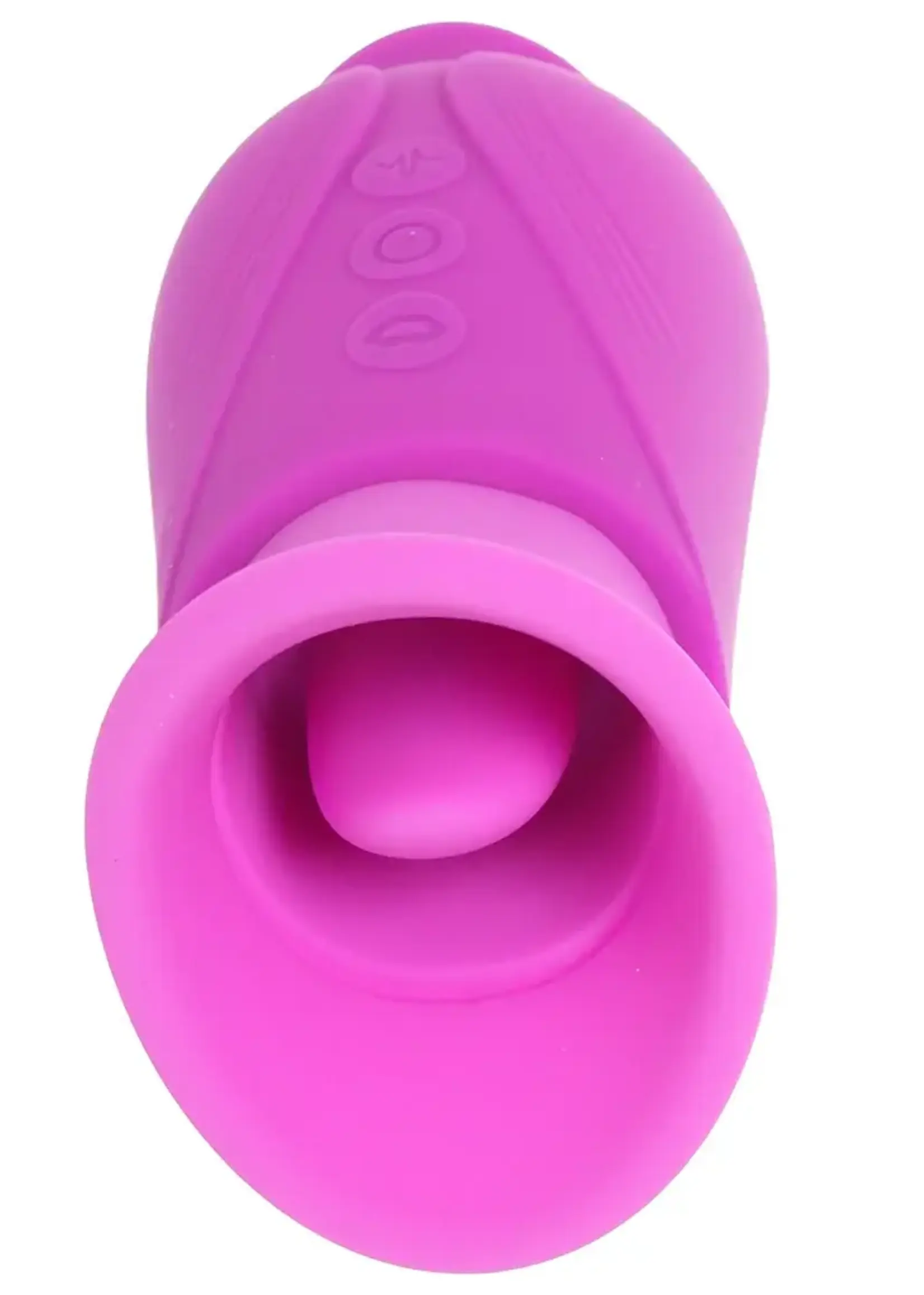 Lickgasm Licking Violet Sucking Licking Rechargeable Silicone Vibrator - Purple