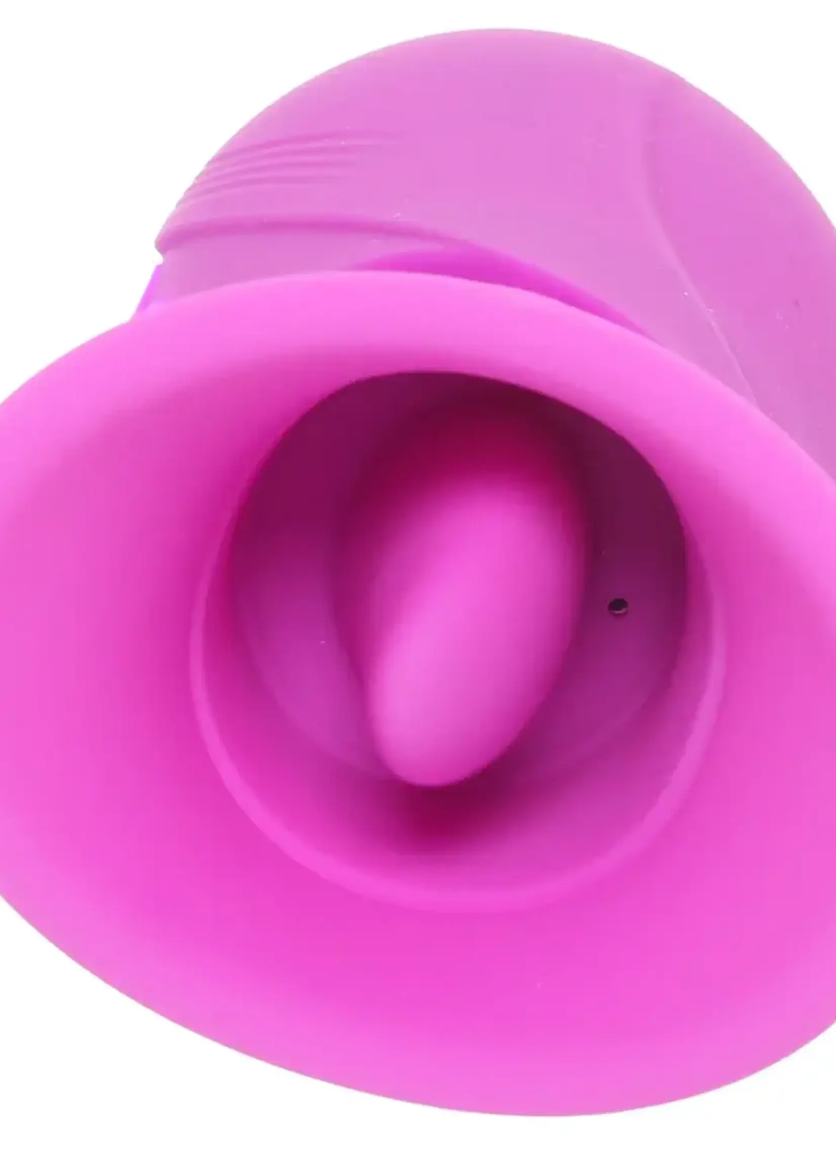 Lickgasm Licking Violet Sucking Licking Rechargeable Silicone Vibrator - Purple