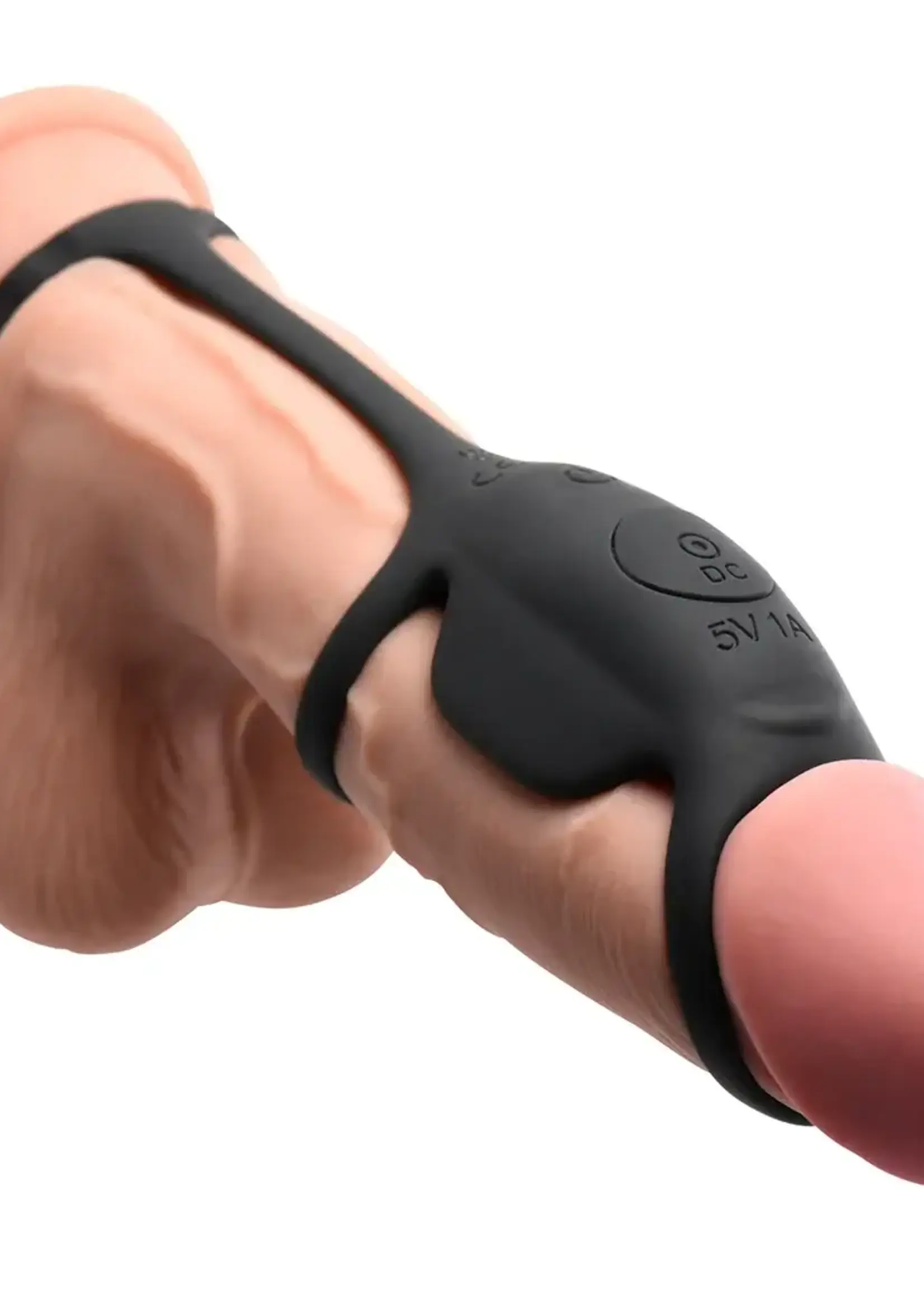 Curve Toys Jock Enhancers Blitz Vibrating Penis Sleeve C-Ring W/ Remote