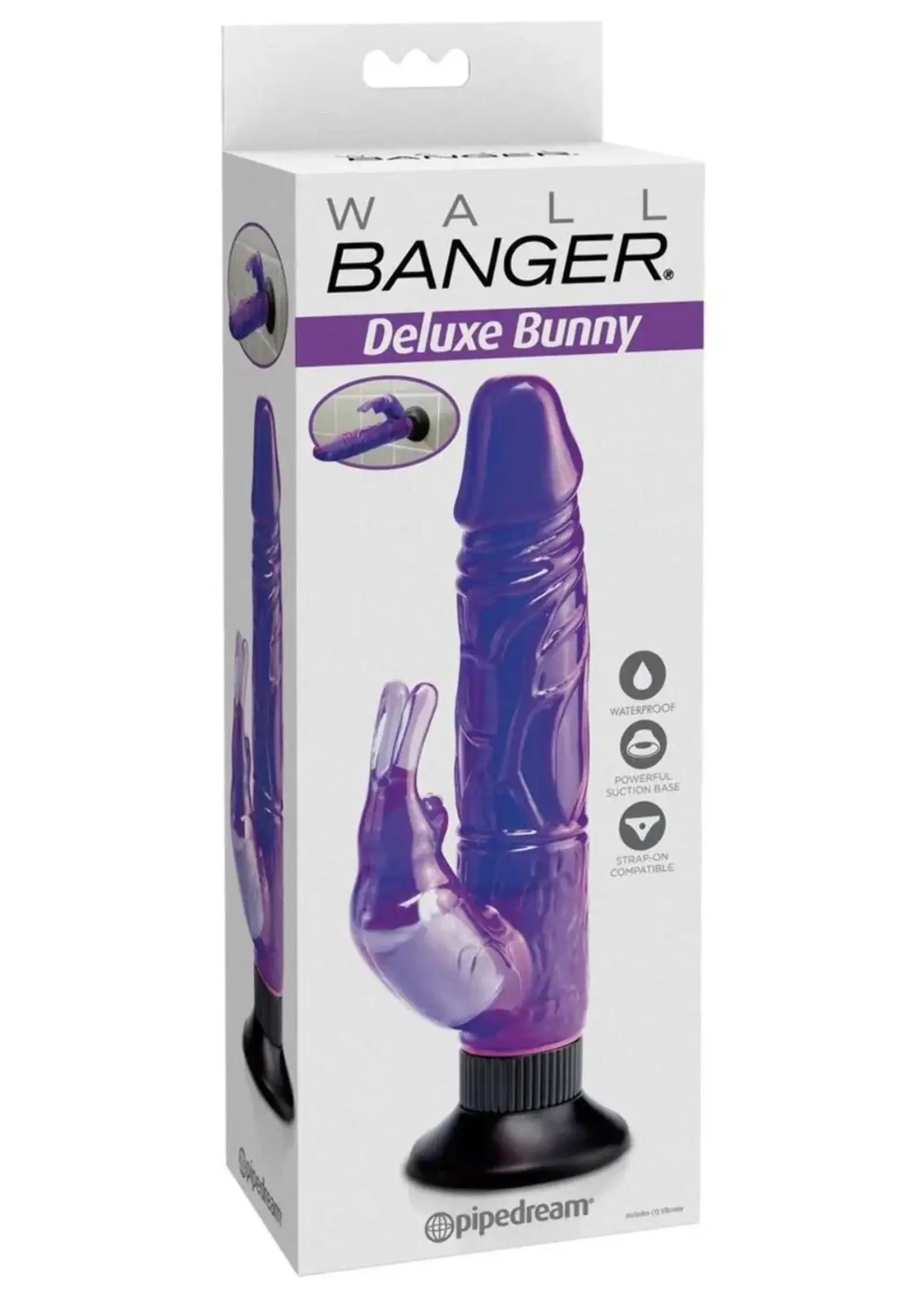 Pipedream Waterproof Bunny Wall Bangers Purple