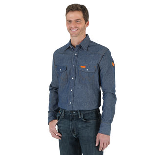 WRANGLER® WRANGLER WORK SHIRT - WESTERN SNAP SOLID