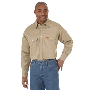 WRANGLER® WRANGLER WORK SHIRT - WESTERN SNAP SOLID