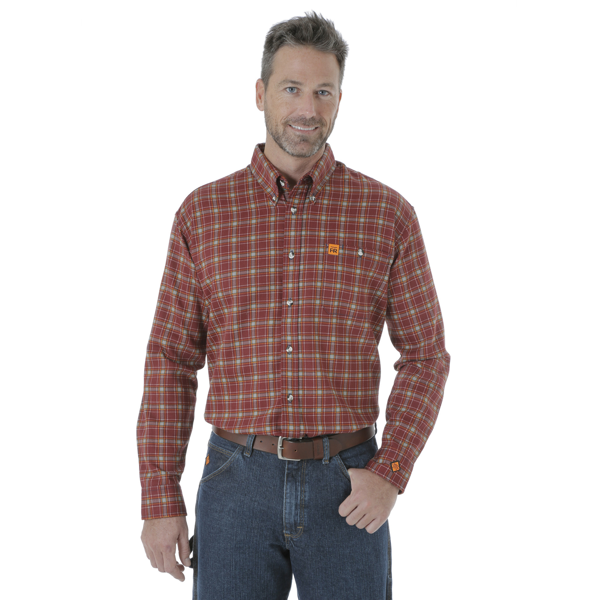 wrangler button down work shirts