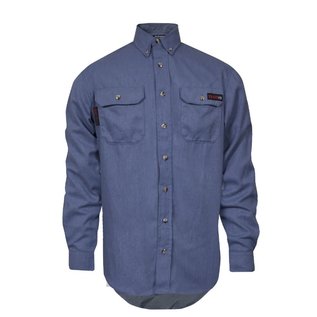 NSA® NSA WORK SHIRT - 5.5 OZ TECGEN BUTTON DOWN LT BLUE