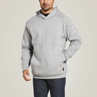 ARIAT® ARIAT FR REV PULLOVER HOODIE SILVER FOX HEATHER 3XLT