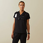 ARIAT® Ariat Women Eliza Two Pocket Fashion Scrub Top  Black Medium