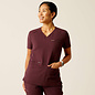ARIAT® Ariat Women Clara 6 Pocket Scrub Top WineTasting XXS