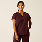 ARIAT® Ariat Women Eliza Two Pocket Fashion Scrub Top WineTasting XXL