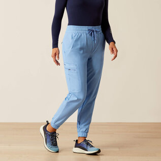 ARIAT® Ariat Women Blackwell Cargo Stretch Jogger Scrub Pants Light Blue Heather S  Petite