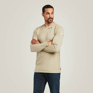 ARIAT® Ariat FR Base Layer T-Shirt Khaki S