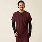 ARIAT® Ariat Men Derham 6 Pocket Scrub Top WineTasting Large