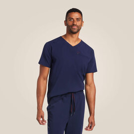 ARIAT® Ariat Men Whitman Scrub Top Navy Large