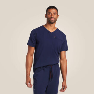 ARIAT® Ariat Men Whitman Scrub Top Navy Large