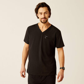 ARIAT® Ariat Men Whitman Scrub Top Black Medium