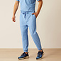 ARIAT® Ariat Men Drew Cargo Stretch Jogger Scrub Pants Light Blue Heather XXXL Reg