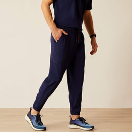 ARIAT® Ariat Men Drew Cargo Stretch Jogger Scrub Pants Navy XXL Tall