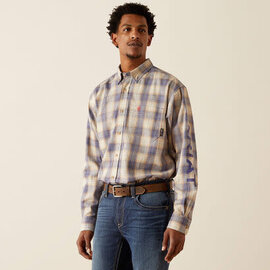 ARIAT® Ariat FR Crenshaw Logo Work Shirt Moon Beam 2XL
