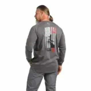 ARIAT® Ariat Air Rig Life Graphic T-Shirt Charcoal Heather LT