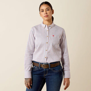 ARIAT® Ariat WMS FR Gauge Work Shirt White Multi SML