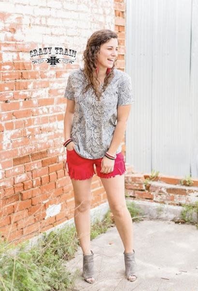 Santo Snake Print Top