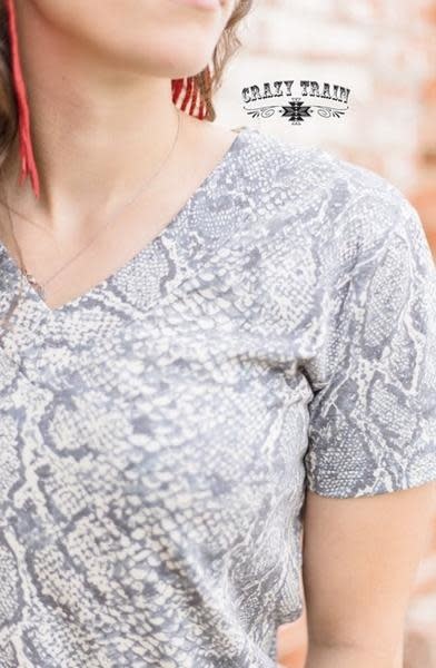 Santo Snake Print Top