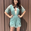 Lace short romper-two colors available