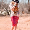 Sequin knee length skirt