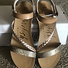 Dirty rose & snake print sandals