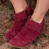 Red hot Fringe booties