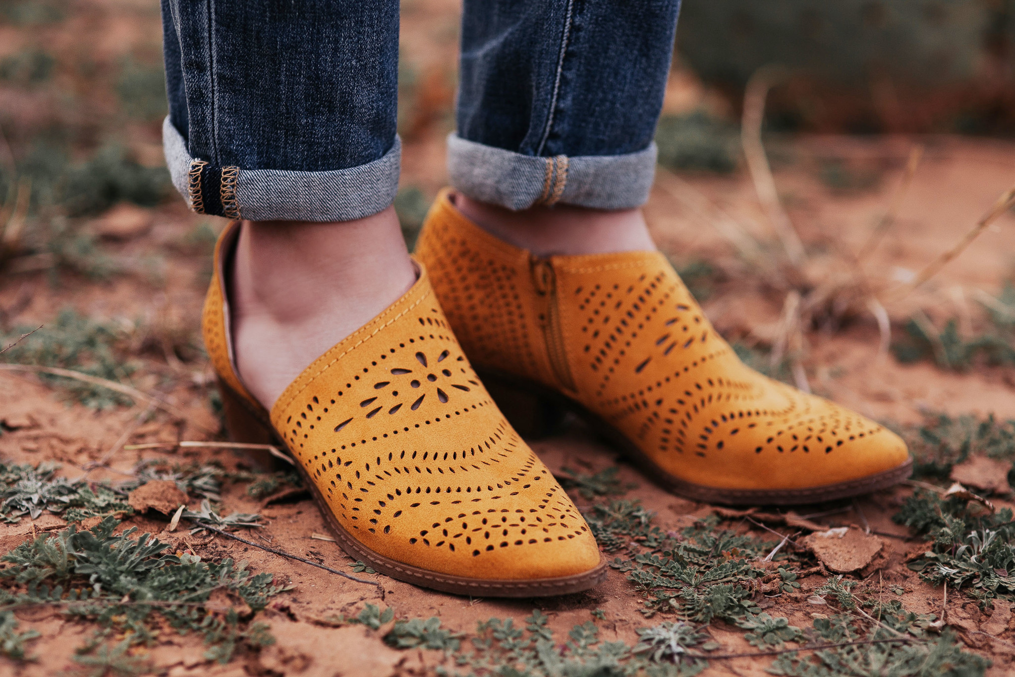 Anouk mustard Booties