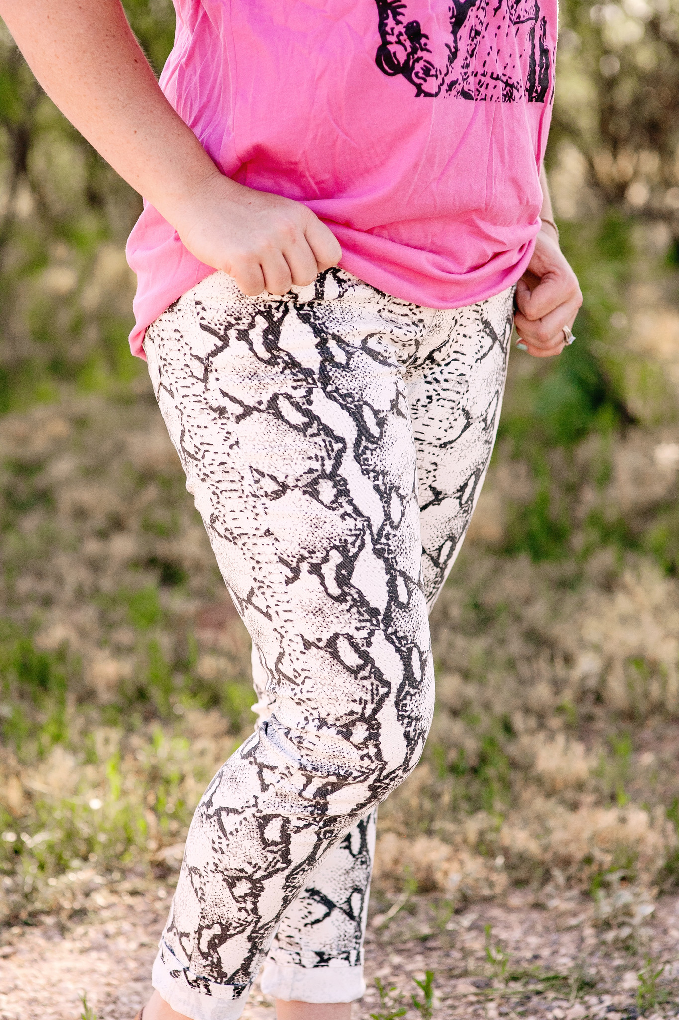 Wild Snakeprint Skinnies
