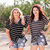 Stripe boyfriend Top