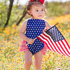 Littles Stars & stripes Bubble w/ Bow