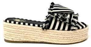 LULA Black & white Stripe Slip-Ons