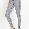 Mono B leggings- Black Stripe Print