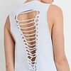 Cutout Strap Ladder Back Muscle Tee