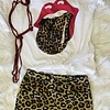 Leopard womens shorts