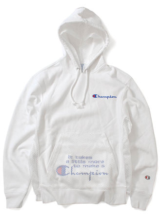 champion reverse weave white pullover hoodie