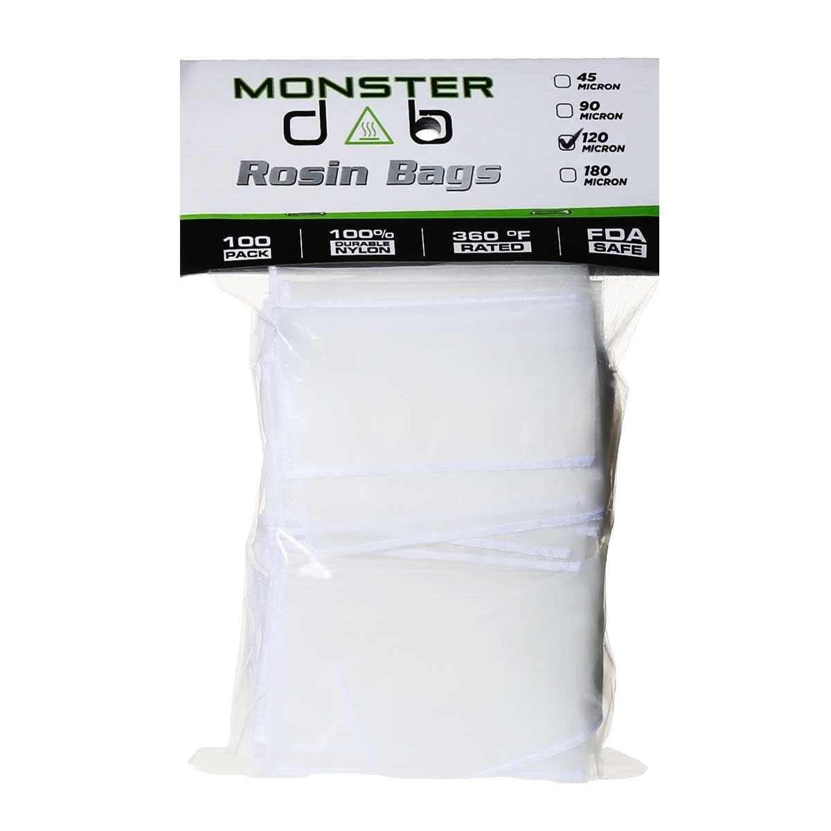 Monster Dab rosin bag 2"x4" 120micron 100pk
