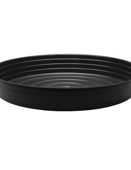 21" Black Vinyl Plant Saucer