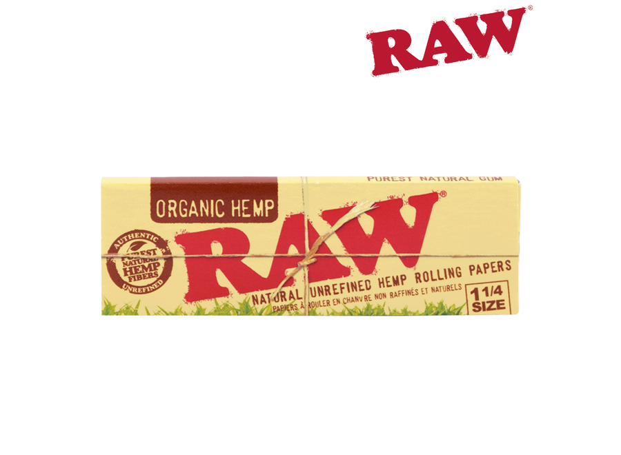 raw organic hemp 1.25 single