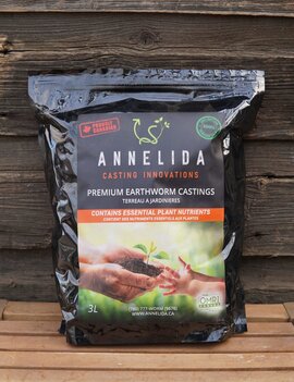 Annelida Annelida Premium Earthworm Castings 3 Liter