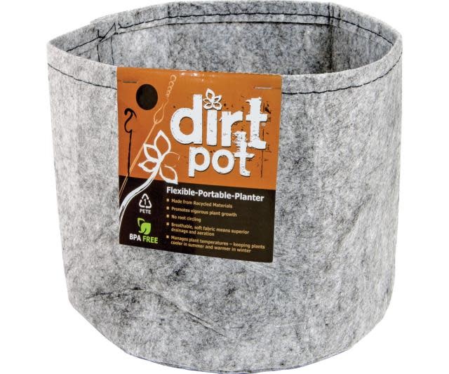 Dirt Pot 200 gal fabric pot