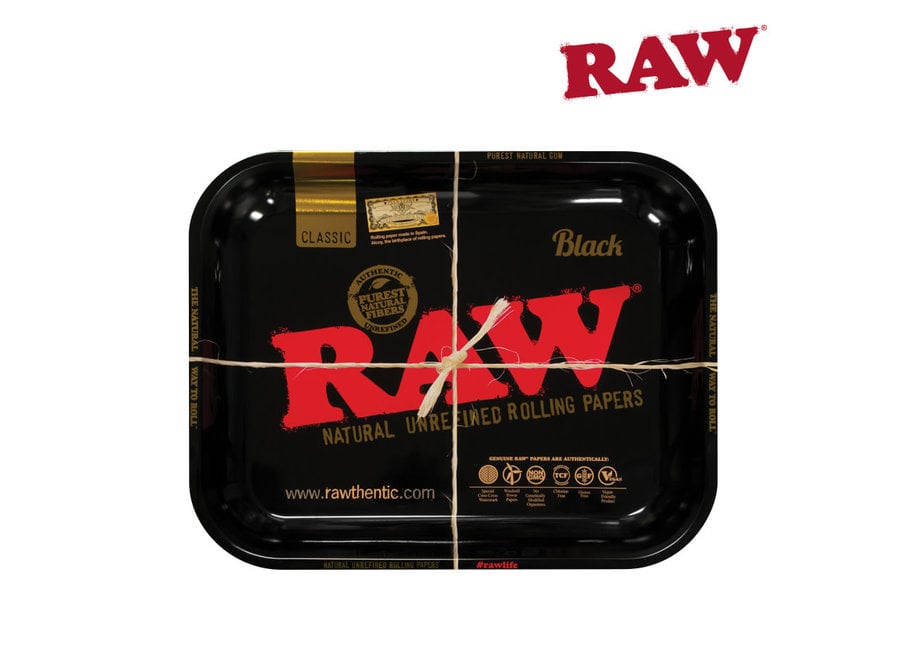 RAW Rolling tray Large Black Gold Classic