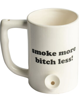 West Coast Gifts Ceramic Coffee Mug Pipe "Smoke More Bitch Less"