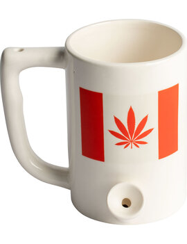 West Coast Gifts Ceramic Coffee Mug Pipe "Canada Leaf"