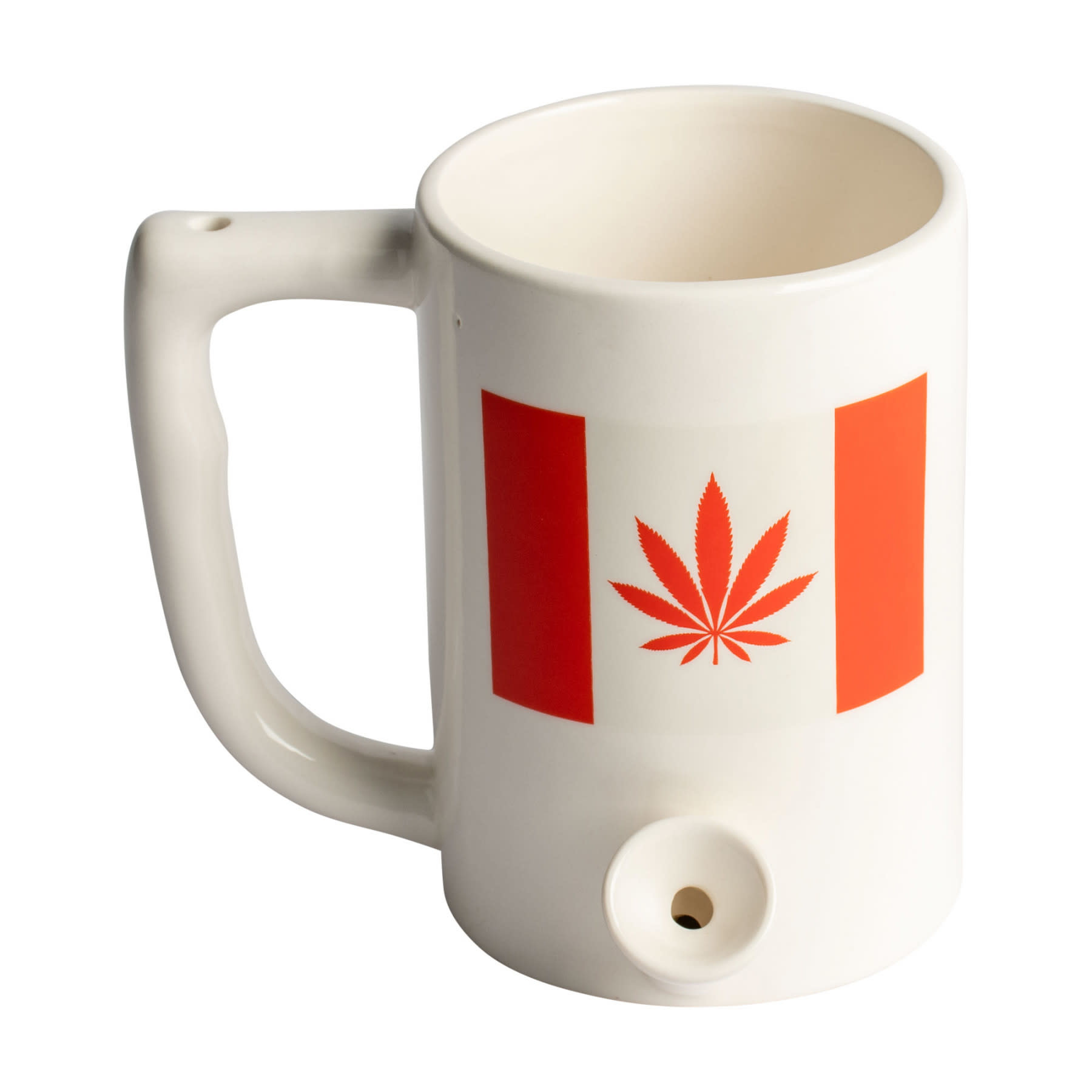 West Coast Gifts Ceramic Coffee Mug Pipe "Canada Leaf"